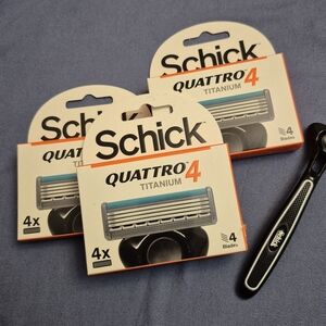 Schick Quattro 4 Titanium Razor Blades